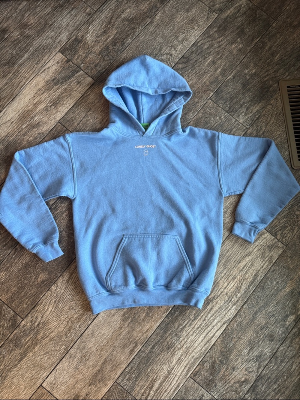 LONELY GHOST Light Blue Crewneck Hoodie